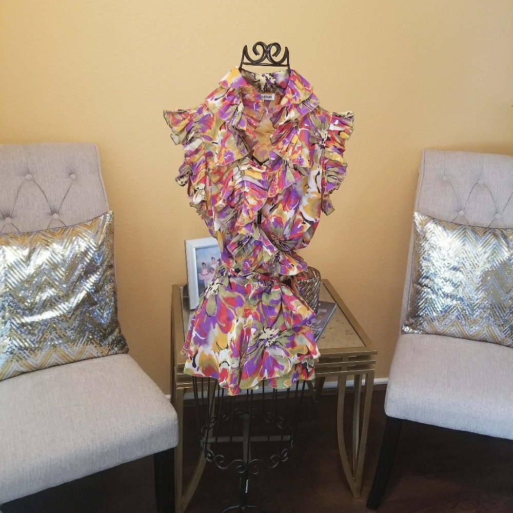 ALEXANDRA ROSATI Ruffle Blouse